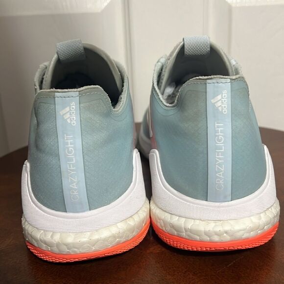 🔥🏐 ADIDAS CrazyFlight 'Sky Tint Coral' Shoes - EF2676 - Women Sz 11 Volleyball - Picture 8 of 13